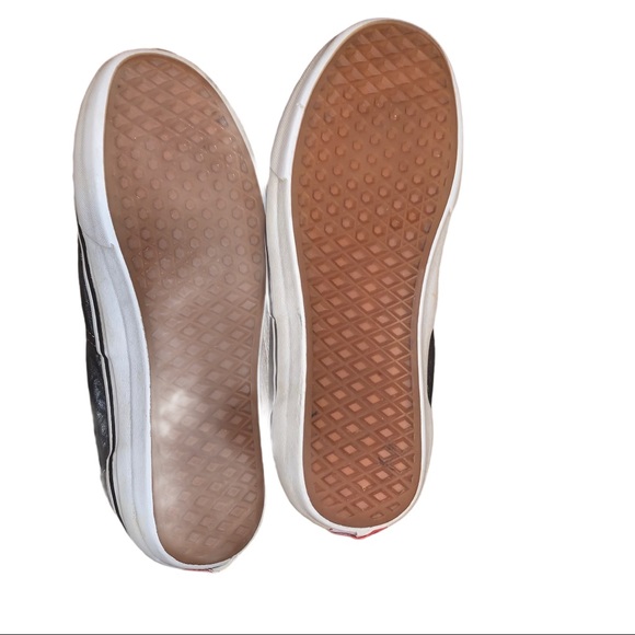 VANS Full Leather Vans Classic Black Sneakers - Picture 7 of 8